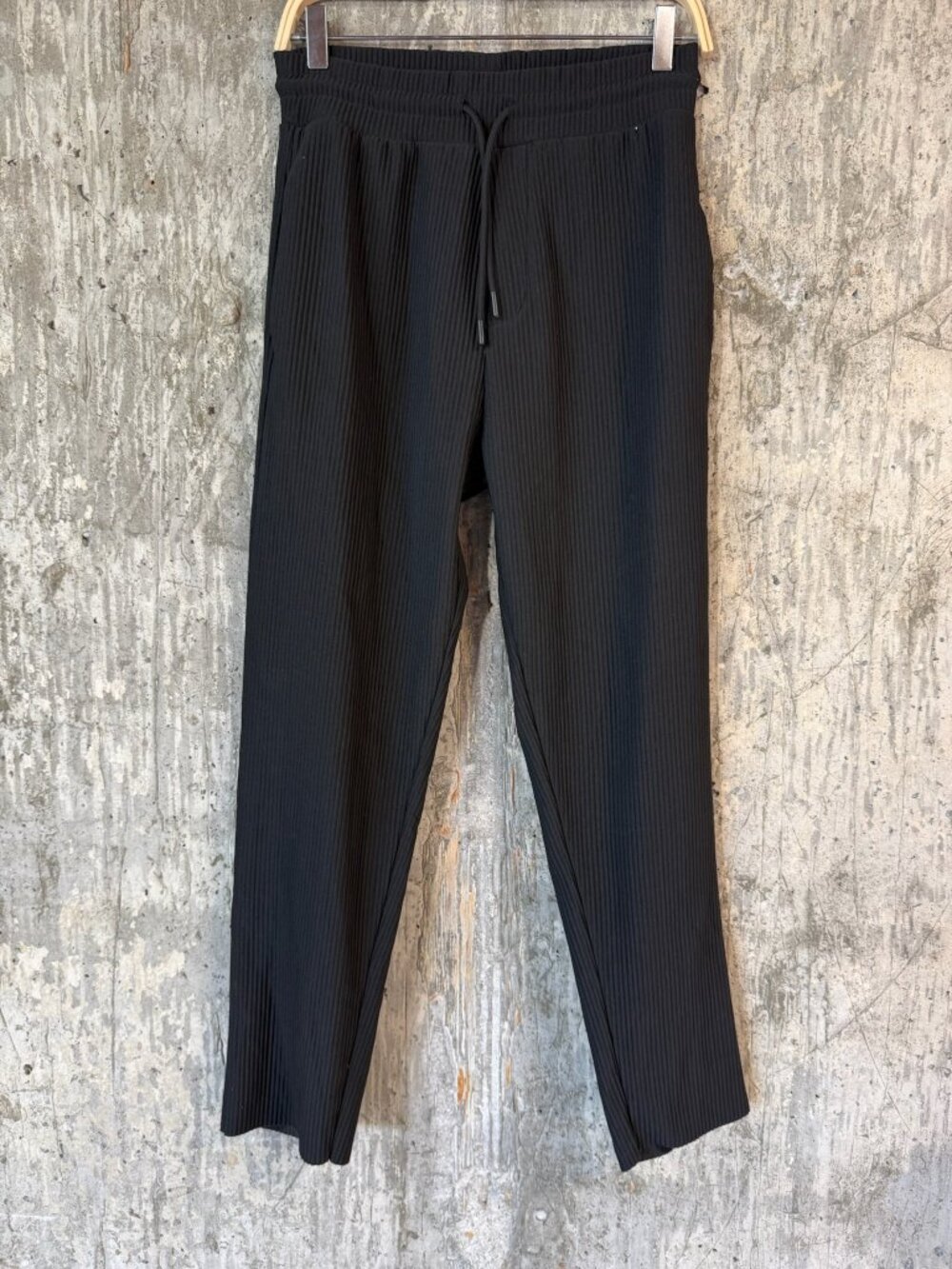 ZARA Women's Ribbed Pants Size M In Black